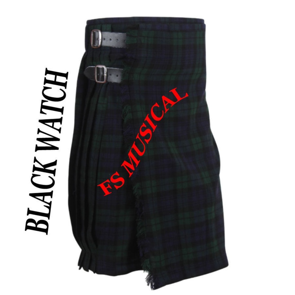 New Men's 5 Yard Scottish Kilts Tartan Kilt 13oz